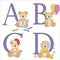 Teddy bear alphabet