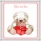 Teddy bear with a box of hearts2