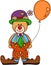 Teddy bear clown