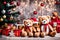 TEDDY BEAR FAMILY WITH GIFTS GENERATED BY AI TOOL