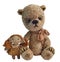 Teddy-bear with girlfriend