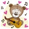 Teddy Bear with guitar
