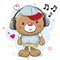 Teddy Bear with headphones