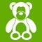 Teddy bear icon green