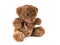 Teddy Bear on Isolate background. bow cute art nice love floor b