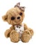 Teddy-bear Lucky, isolated