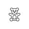 Teddy Bear outline icon