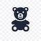 Teddy bear transparent icon. Teddy bear symbol design from Birth