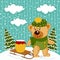 Teddy bear winter