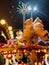 Teddy Bears and other prizes on stall at Nottingham Goose Fair