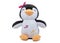 Teddy penguin in white background