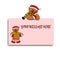 Teddybear Festive New Year Card Design