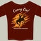 Tee Shirt with Cowboy Riding Horse Rodeo Graphic