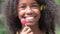 Teen African Girl with Lollipop