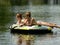 Teen Best Friends Reflecting on the River