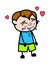 Teen Boy Cartoon Drooling in Love