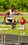 Teen Boy Jumps Hurdle - Track and Field - NY