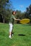 Teen Boy Throwing Frisbee