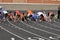 Teen Boys in Starting Blocks at Sprint Race