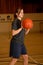 Teen Girl with Basketball