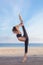 Teen gymnast balance poise flexiblility