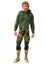 Teenage Boy Explorer in Camouflage Outdoor Survival Attire