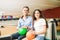 Teenage Couple Spending Time Together At Bowling Club