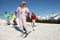 Teenage Family On Ski Holiday In Mountains