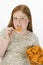 Teenage Girl Eating Nachos