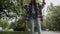 Teenage Girl Learning To Skateboard