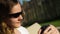 Teenage girl in sunglasses portrait