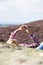 Teenage Girl Using Mobile Phone In Countryside