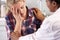 Teenage Girl Visits Doctor\'s Office Suffering With Depression