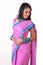 Teenage indian girl with pink sari