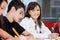 Teenage Schoolgirl Smiling With Friends In