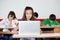 Teenage Schoolgirl Using Laptop At Desk