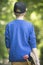 Teenage skateboard boy walking outdoor