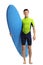 Teenage surfer with a surfboard