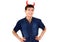 Teenager with Devil Horns