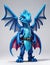 teenager dragon, blue, two wings