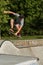 Teenager Gets Airborne Doing Trick At Atlanta Skateboard Park