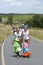 Teenager pilgrims on their way to El Rocio, Spain