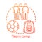 Teens camp concept icon. Summer youngster club, community idea thin line illustration. Teenager holiday resort. Sports