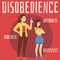 Teens disobedience card with mother and teenage child flat vector illustration.