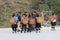 Teens of the Red Yao hilltribe are meeting, Dazhai / Longsheng,China