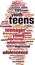 Teens word cloud