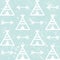 Teepee and arrows seamless pattern, Aztec style Indian repetitive design, Native American wallpaper