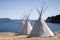 Teepee Camp By Water