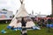 Teepee on Parliament Hill for Canada Day celebration