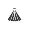 Teepee, tent vector icon